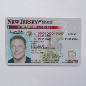 Fake New Jersey Driver's License