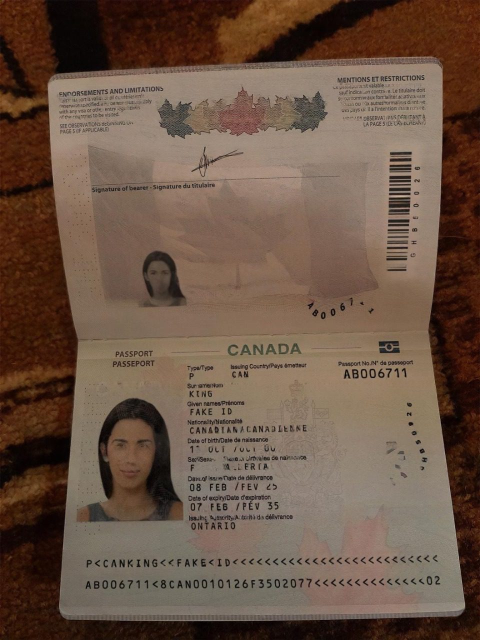 Buy Canada Fake Passport Online - Image 2