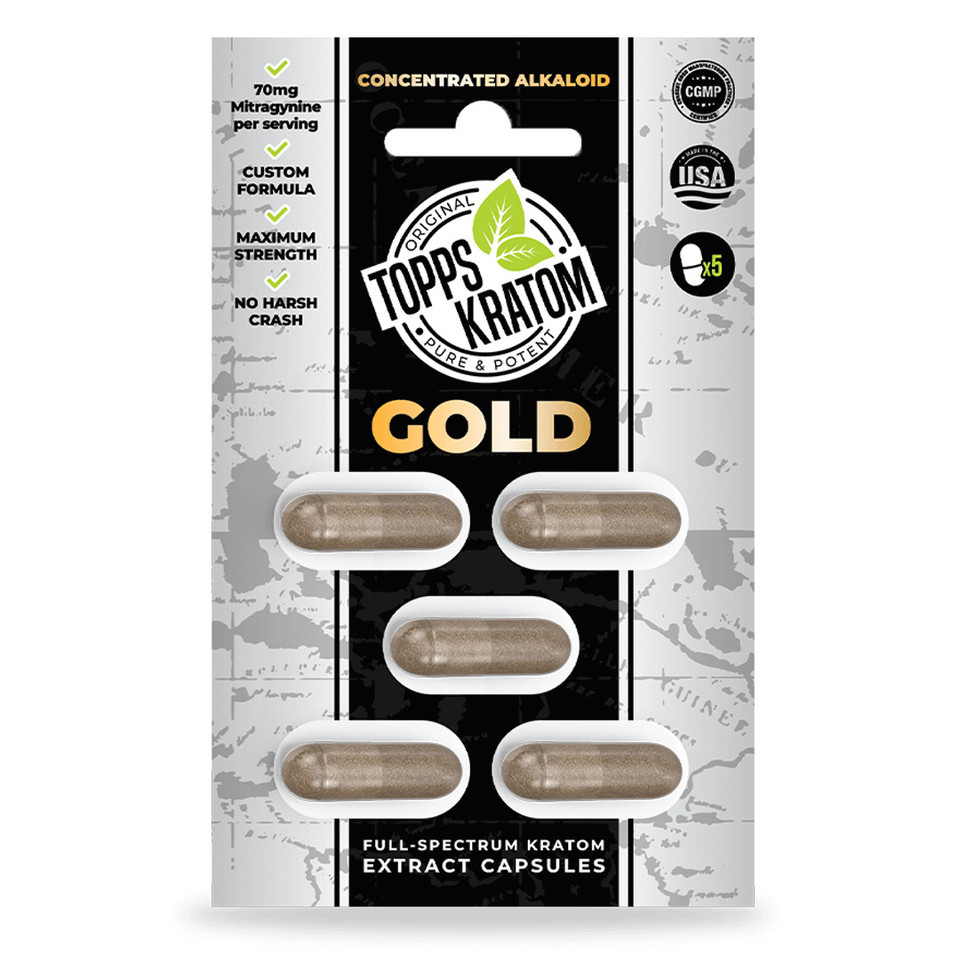Topps Kratom 5 Pack Capsules